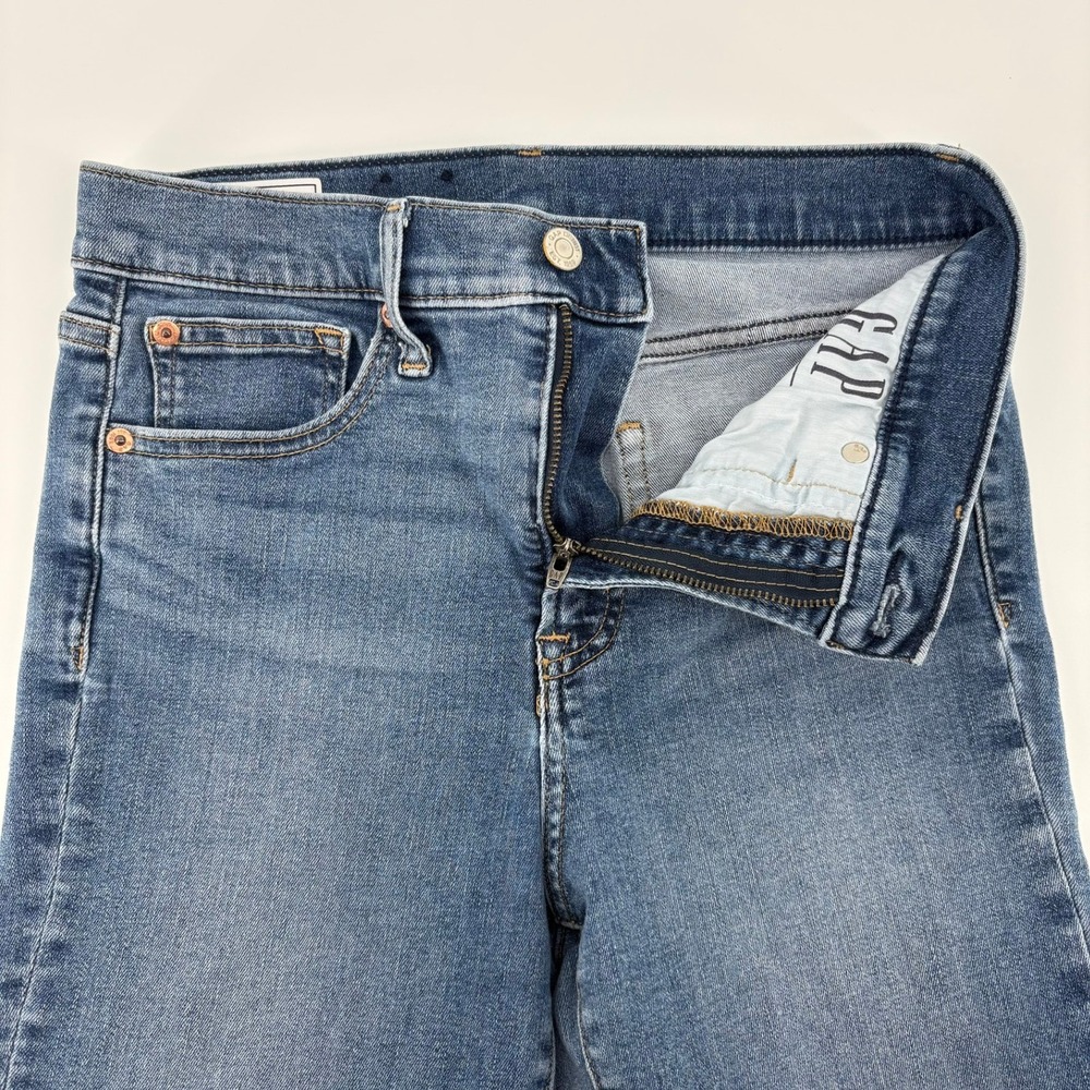 Gap True Skinny High Rise Jeans Womens 29 8R Medium Indigo Blue Stretch‎ Denim - Picture 4 of 15